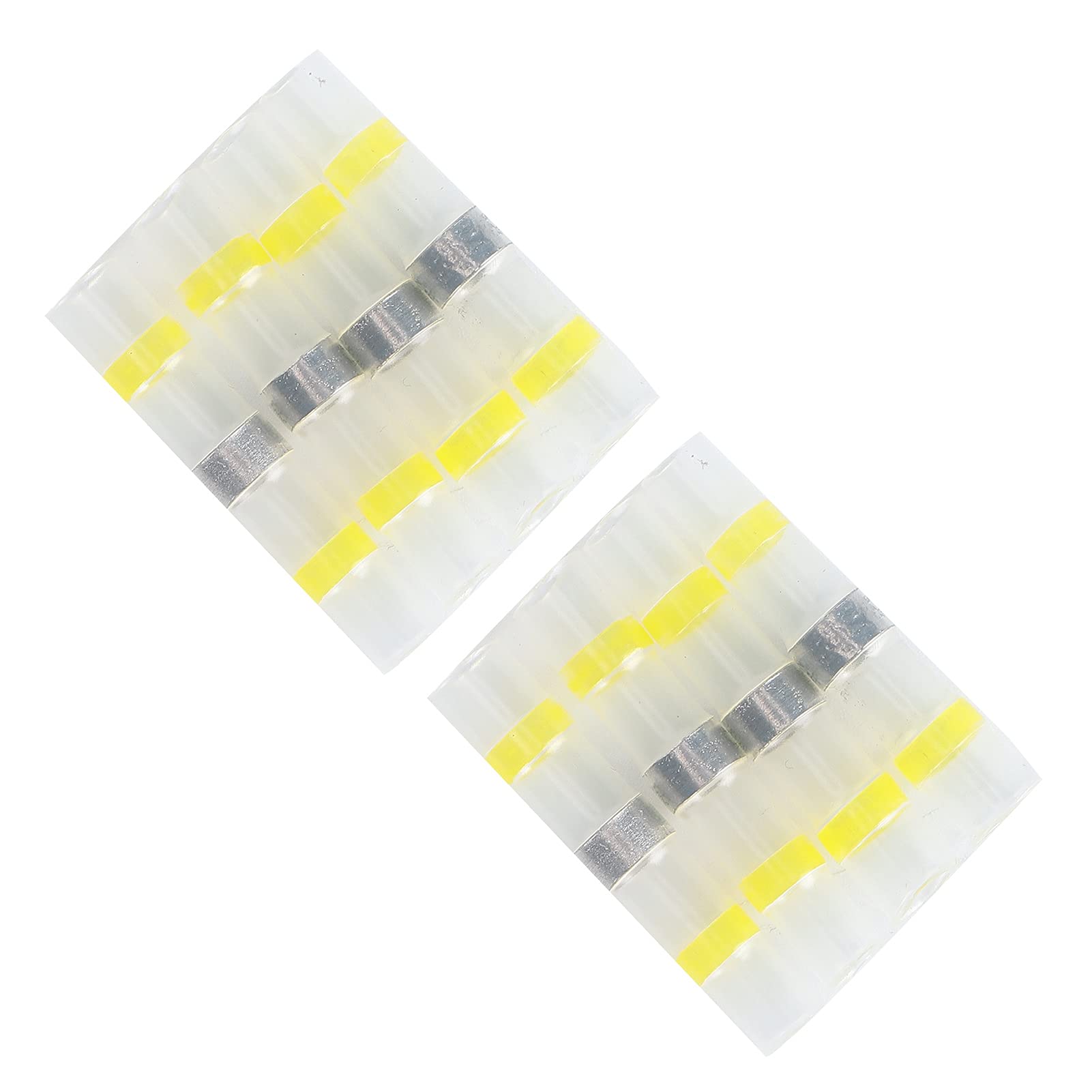 200 connettori a giunzione termorestringenti impermeabili, terminali per cavi elettrici con sigillatura a saldatura e rivestimento adesivo, manicotti di giunzione termorestringenti