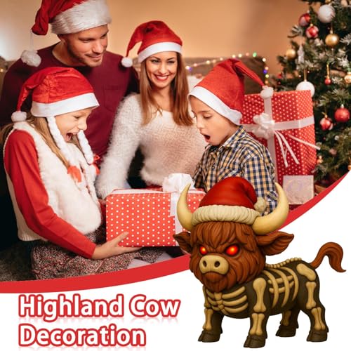 Décorations de vache pour la maison et jardin d'hiver figurine résine - 4