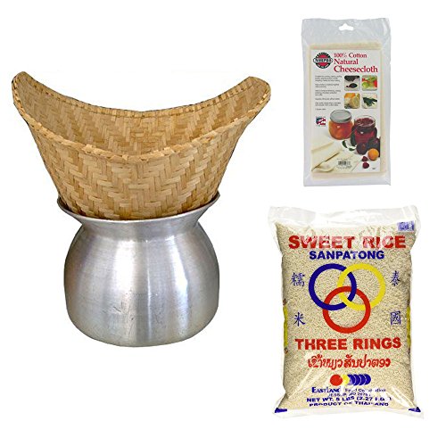 Thai Cook Thai Lao Sticky Rice Steamer Set