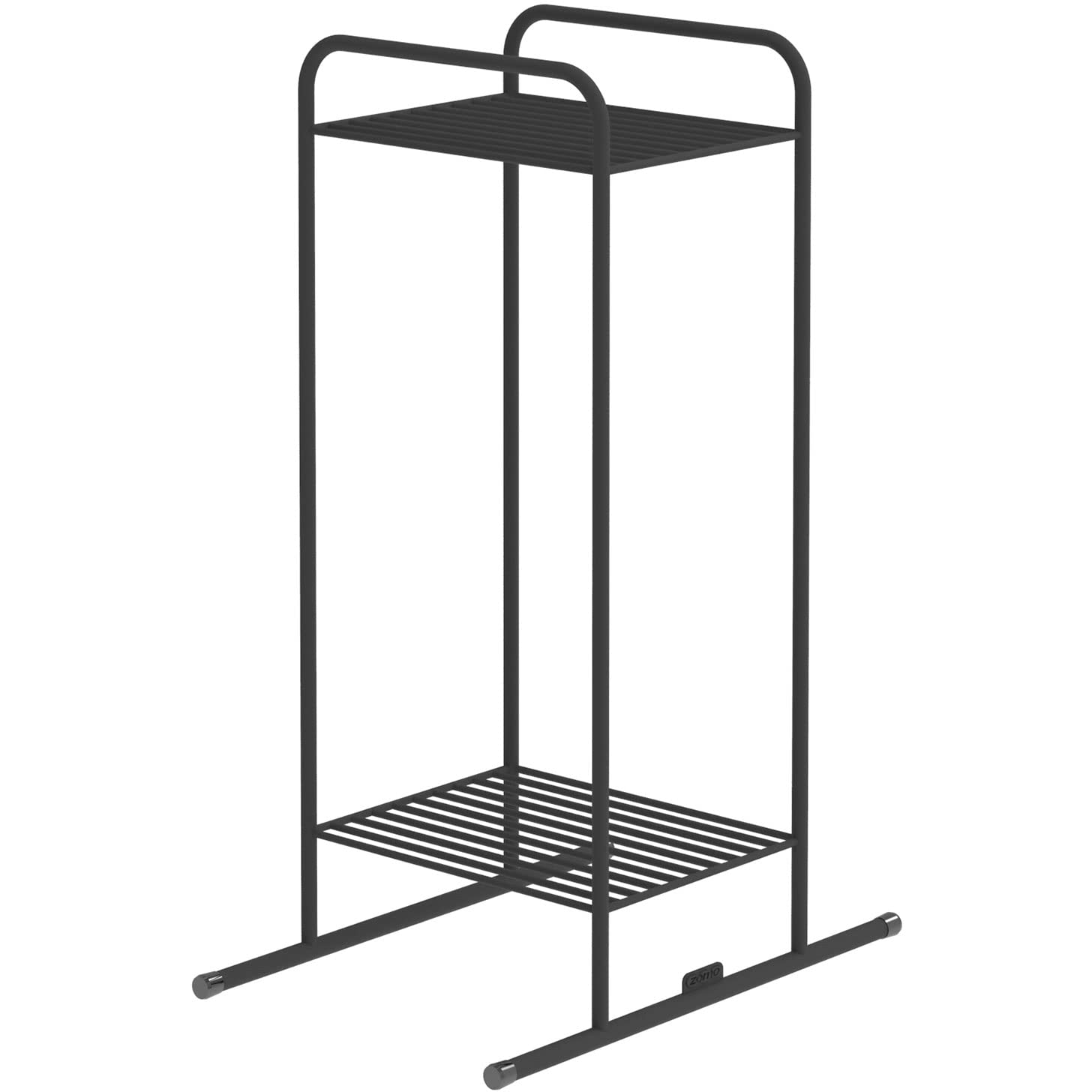Zomo VS-Rack Vinya 50 Vinylständer – 300 x 190 x 455 mm - Schwarz - Plattenregal aus Stahl für bis zu 50 LPs – Kompaktes Schallplattenregal mit breiten Standfüßen – Modernes Vinyl Rack