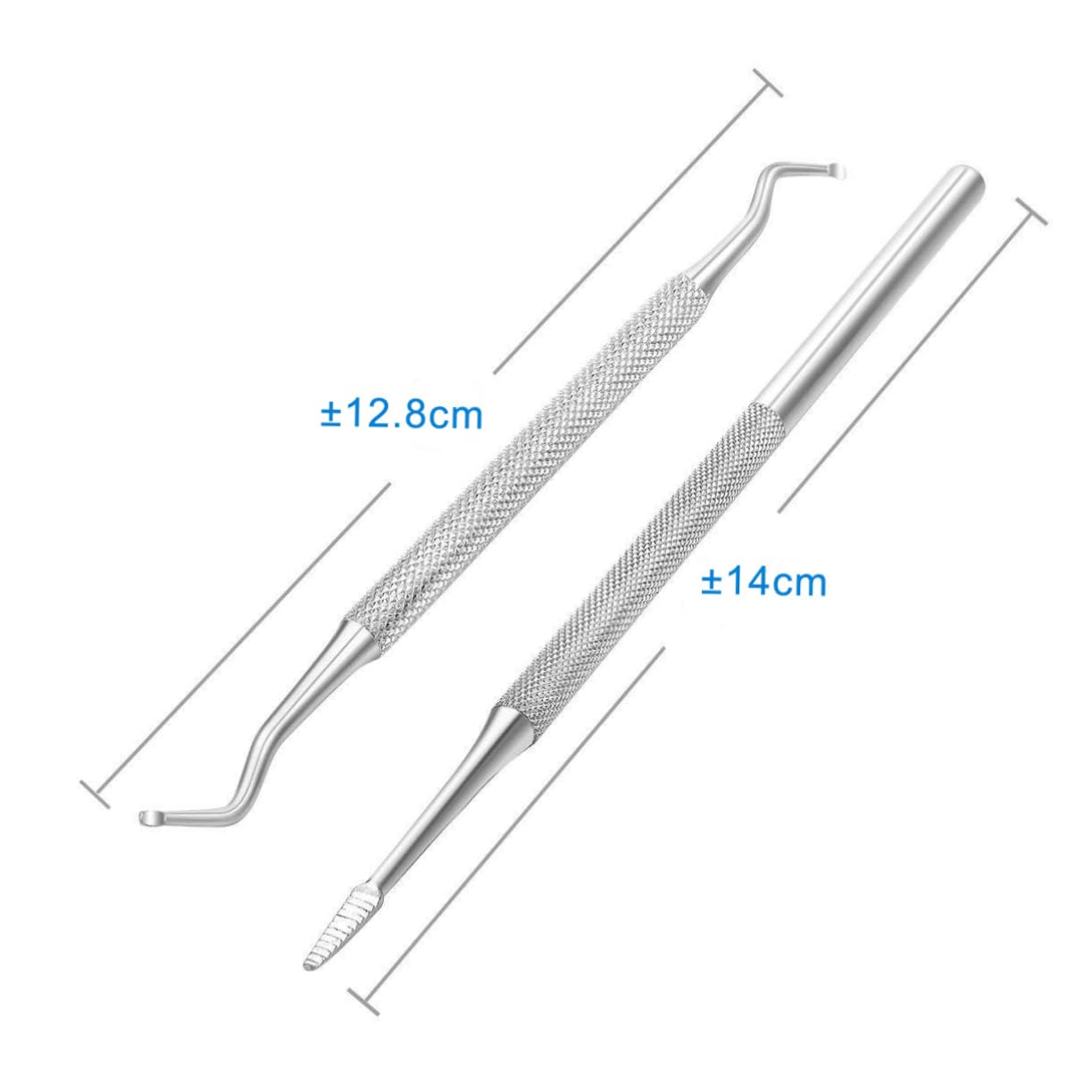 HAPINARY Nail Cuticle Spoon Set Cuticle Pusher and Scraper Professional Nail Cleaner Tool