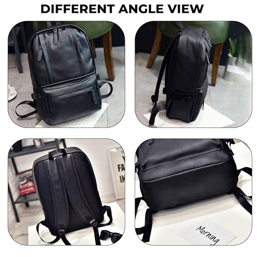 Image of Kraptick Multi-functional Backpack-Waterproof Laptop Backpack, Office Bag with PU Leather Design, Professional Bag for Laptops and Work, Durable and Stylish Bags for Travel