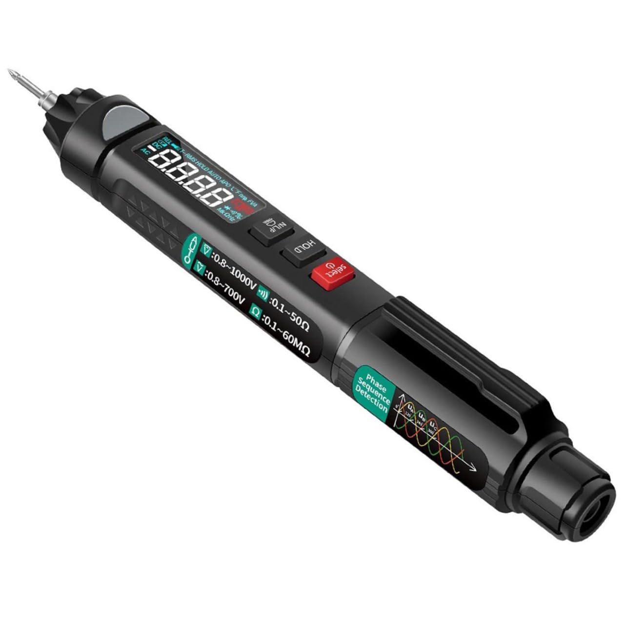 Multimetro Digitale Smart A3008 Penna Tester Elettrico Nero
