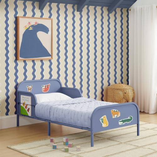 Delta Children Magic Magnet Toddler Bed with Book Storage, Denim Blue - image 9