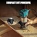 Avtbeisty 6.5-Amp Wood Router Tool, 1.25 HP Compact Trim Router with 6 Variable Speed, Fixed Base, 12 Wood Router Bits, 1/4