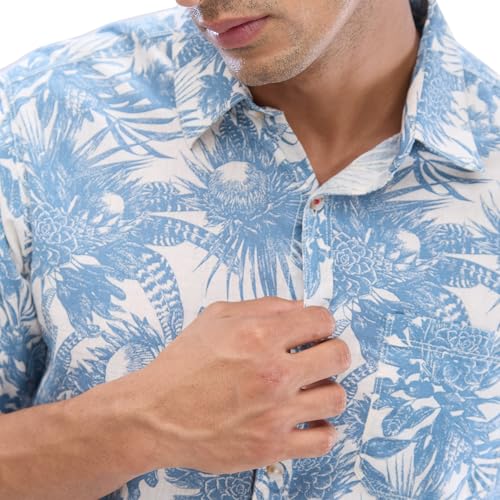 Image of Spykar Men's Slim Fit N /A Full Sleeve Printed Casual Shirts