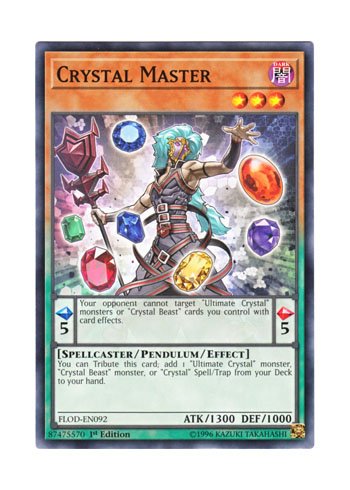 Amazon Com Yu Gi Oh English Version Flod En 092 Crystal Master Bae Ja Leader Normal 1st Edition Everything Else
