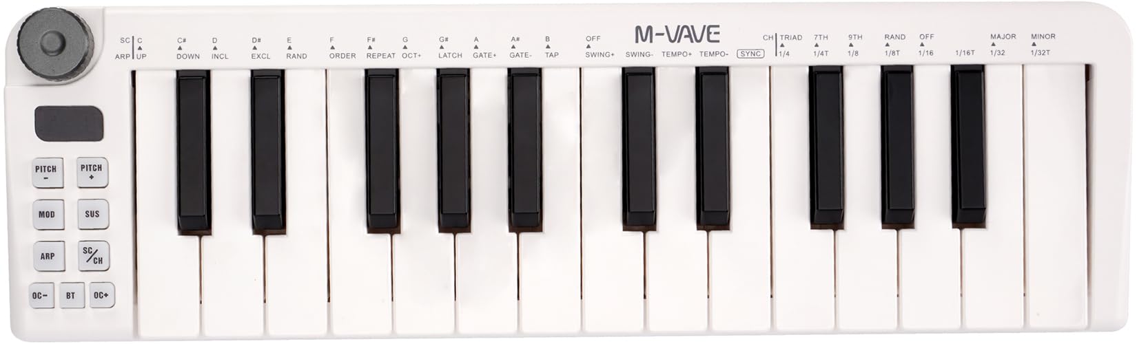 Amazon.com: M-VAVE 25 Keys Mini Keyboard – Professional Beat Maker