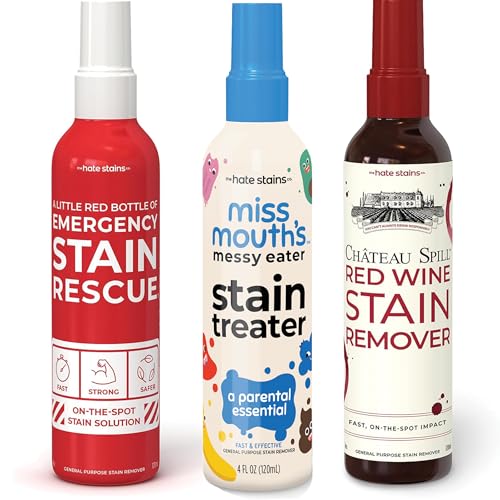 Image of Miss Mouth's Messy Eater Stain Treater - Emergency Stain Rescue - Chateau Spill Stain Remover Spray Starter Pack - Emergency Stain Remover for Clothes,Furniture, Ketchup, Wine, Travel Essentials