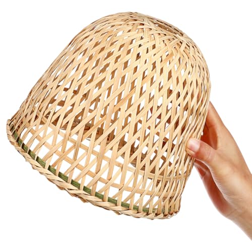 Image of Pendant Light Lampshades Woven Lampshade for Room Warm Light Rustic Style