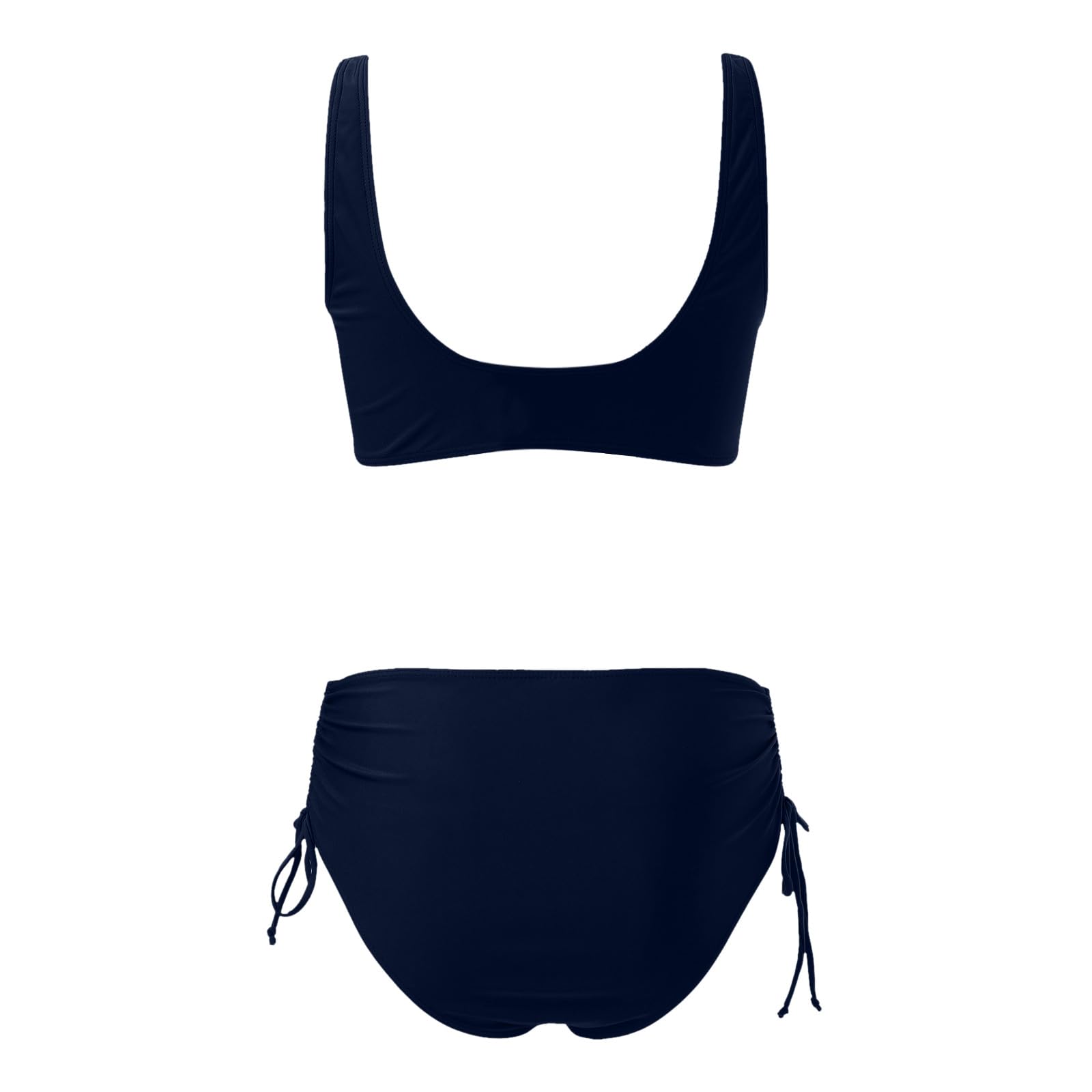 Bikini dla kobiet bikini z wysokim stanem seksowne push up dwuczęściowy strój kąpielowy retro zestaw z marszczonym nadrukiem, gorący różowy, L