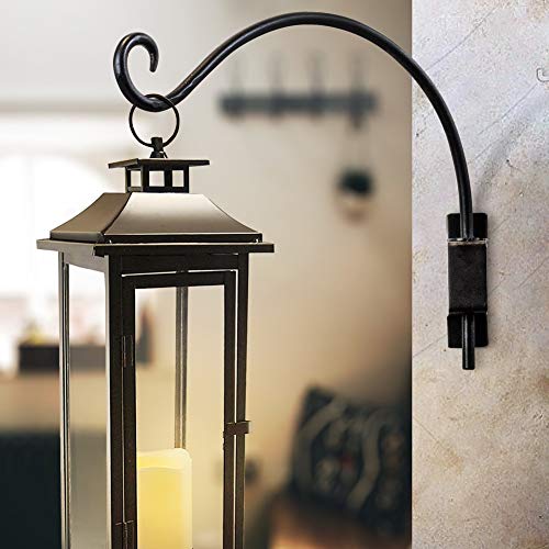 AJART Bird Feeder Hanger of Swivel Hanging Plant Bracket for Outdoor(16 inch/Black) More Suitable for Outside birdhouses Plant Hooks