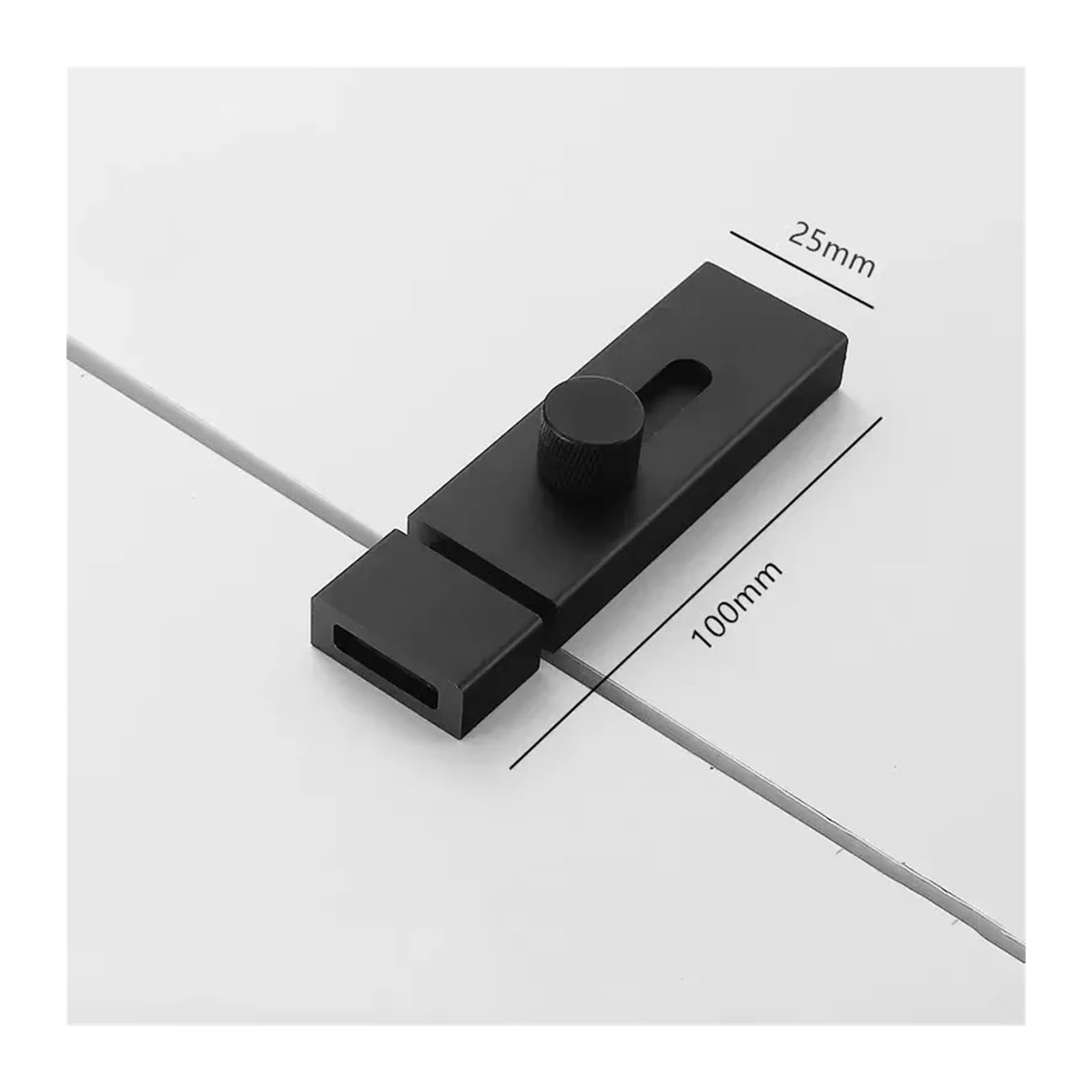 3/4/6 Zoll Aluminiumlegierung Türriegel Solide Schiebeverriegelung Riegelschnallen Sicherheitsüberfalle for den Innenbereich Möbelbeschläge(Ivory)