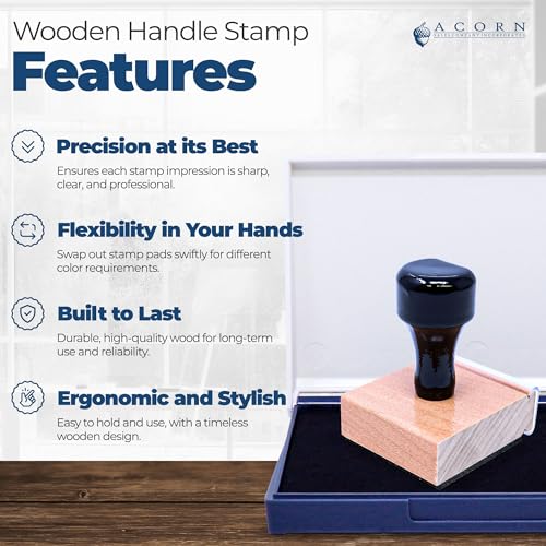 Image of Golf Life Statement Wood Handle Address Stamp - Return Address Stamper | Any standard pad works. Wood Handle Rubber Stamp. Golf Player Stamp. Engraved after you order. Laser-engraved die.