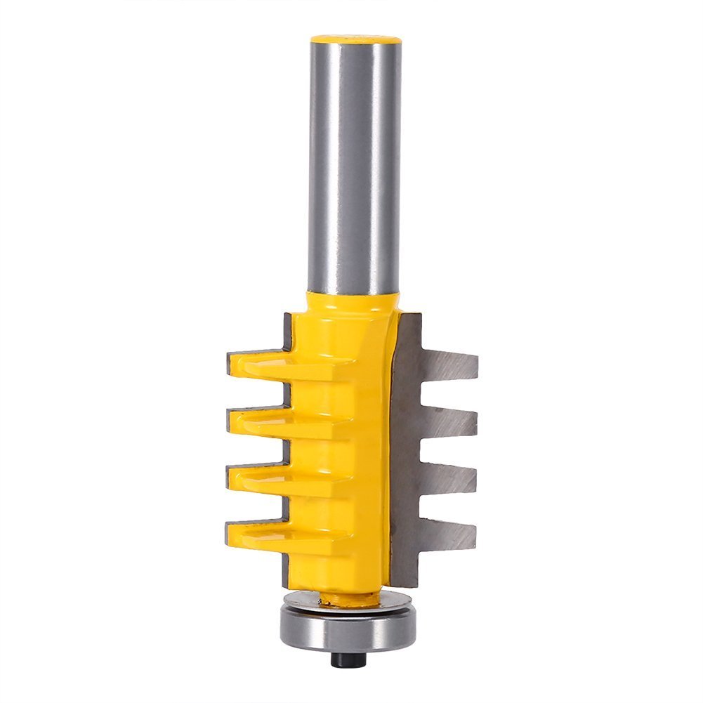Yosoo 1/2'' Hank Rail & Stile Dedo Pegamento Router bit Conjunto Herramientas Cono Tenon Carpintería cortadora