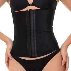 Cinta Modeladora Feminina 12 Barbatanas Redutora Abdominal Preta (P)