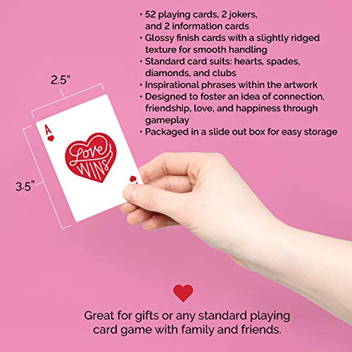 Bloom Daily Planners Standard Playing Card Deck For Women - Pretty & Inspirational Hand-Illustrated Designs - 3.5” X 2.5” - Happiness Blooms From Within #TOP2