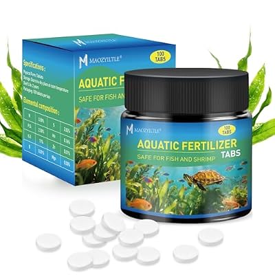 Maozyiltle Root Tabs, Aquarium Plant Fertilizer, Aquarium Water Care Tabs, 100 Tabs Aquarium Plant Food Safe for Fish and Shrimp, Aquatic Plant Fertilizer for Planted Aquarium Substrate (100)