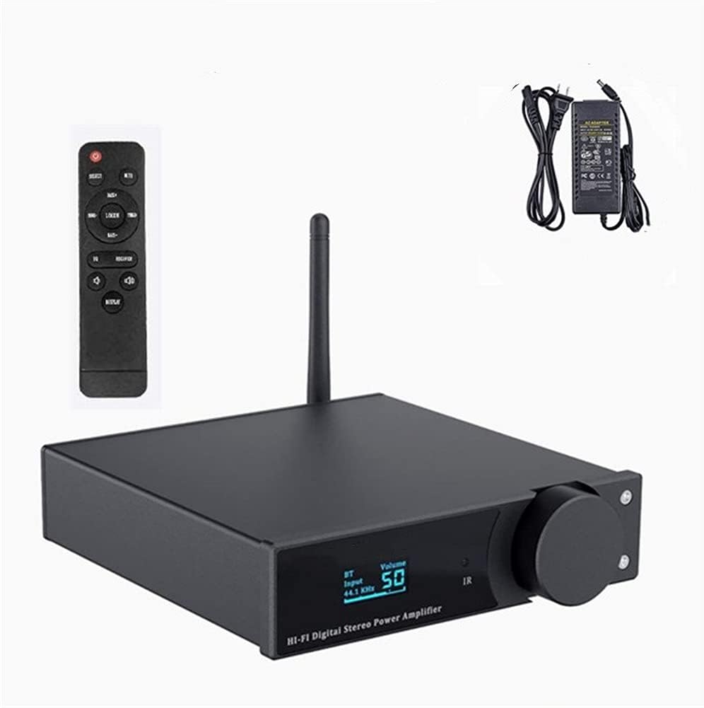 Bluetooth Amplifier Stereo Audio Wireless Amp Hifi Class D Power 50w X2 Speakers & Active Subwoofer(With Power Supply)