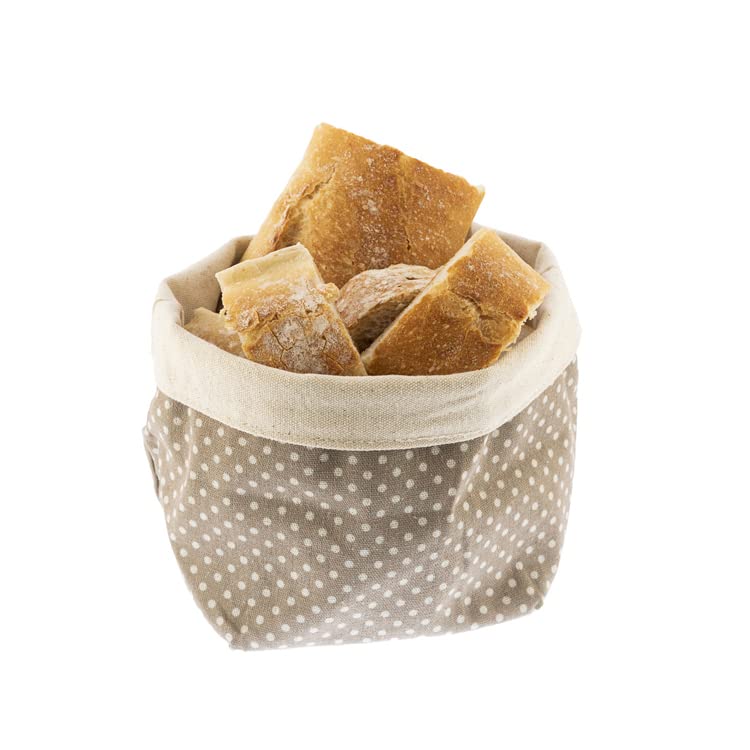 Koala Spain Panera o Frutero de Aldogón Reciclado, Diseño Lunares Beige