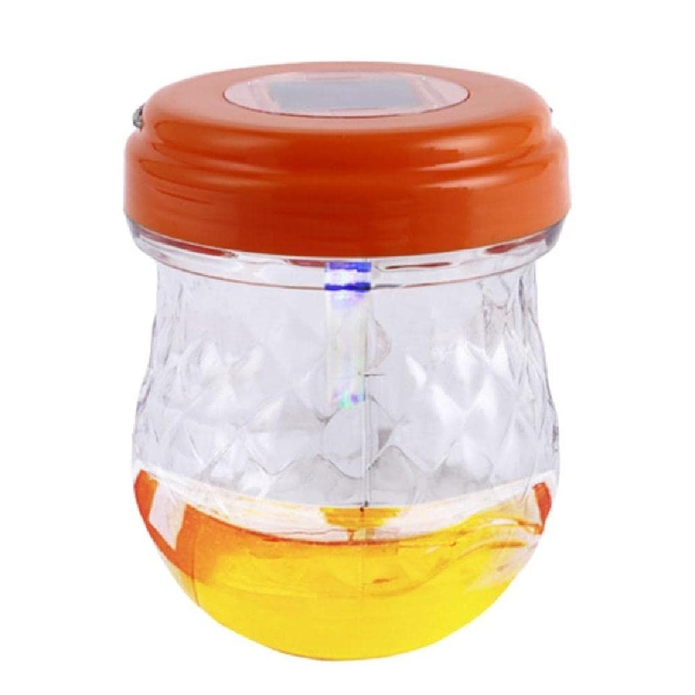 Solar Power Wasp Trap Catcher-With Light Flying Insects-Trap Bee-Hornet Catcher-Garden Outdoor Hanging Pest-Control Tool hornet traps for outdoors hanging wasp refill-solar powered wasp trap outdoor