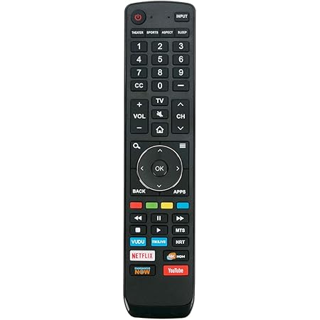 Replace Remote Control Fit For Hisense/Sharp TV 32H3D5 32H3E9 40h3d 43h3d 32h3308 39h3080e 40h3507 40h3509 43h3080e Lc 32q3170u Lc 32q3180u Lc 40q3000u Lc 43q3000u Lc 65q6020u En 83804h En 83804s