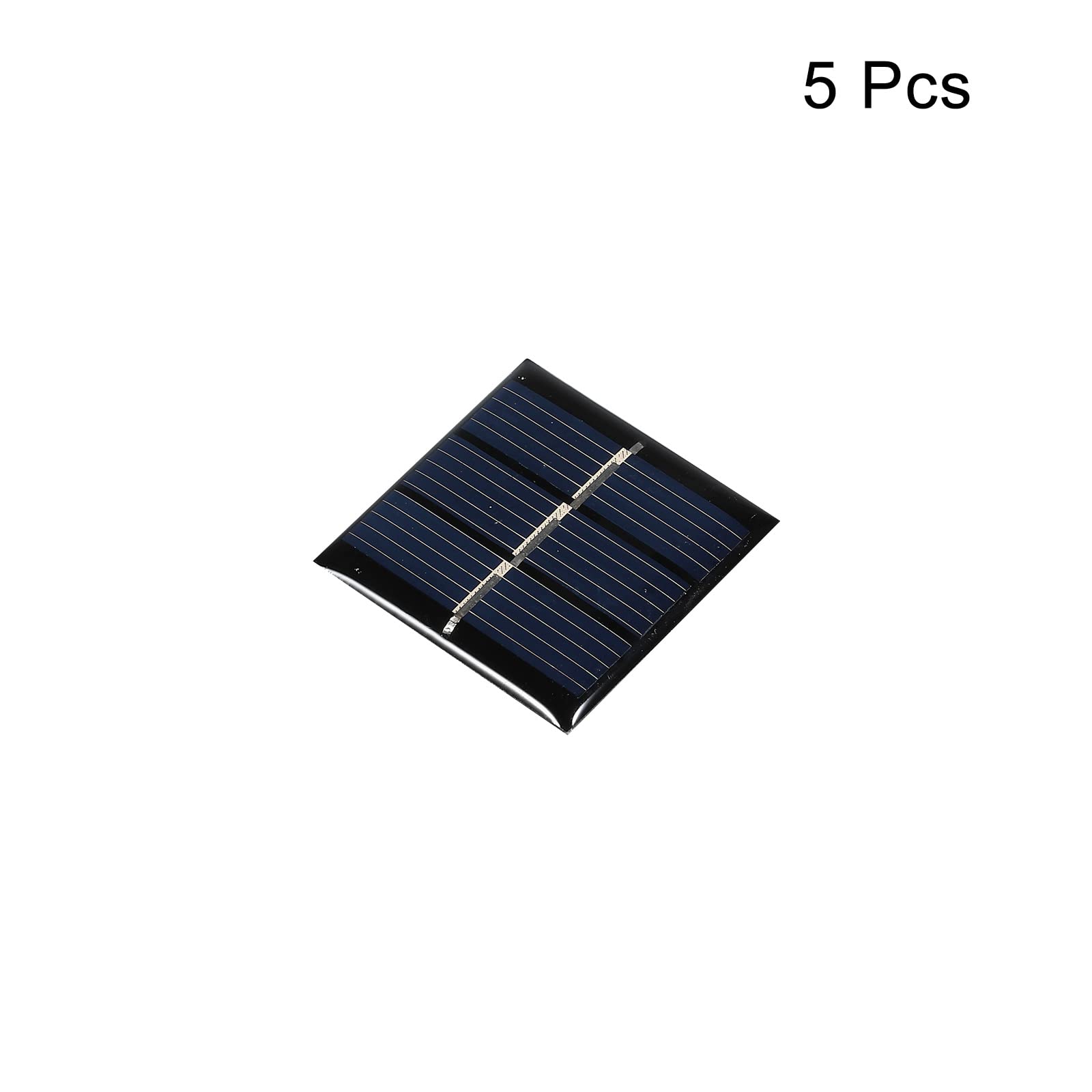 sourcing map Mini pannello solare cella 1,5 V 60 mA 0,09 W 30 mm x 30 mm per progetti di energia elettrica fai da te confezione da 5
