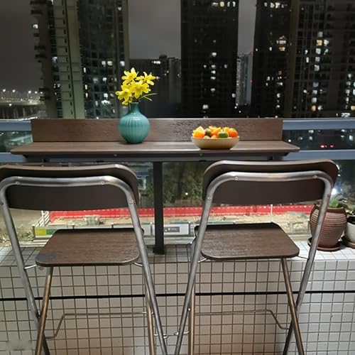 Table de balcon murale pliante pour optimiser l'espace des petits balcons