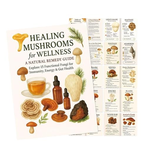 Guida ai funghi - Libro di cucina Nutrizione per stile di vita sano | Ricette adatte ai principianti con consigli per il benessere del piano dietetico, riferimento da cucina con copertina morbida