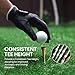 FINGER TEN Golf Tees Wood for Men Wooden Tee 2 3/4 3 1/4 Inch Western Birch Value 100 Pack, Reduce Friction Spin Tall Sturdy Base for Stability Long-Lasting Durability (Brown&Gold&Green, 2 3/4 Inch)