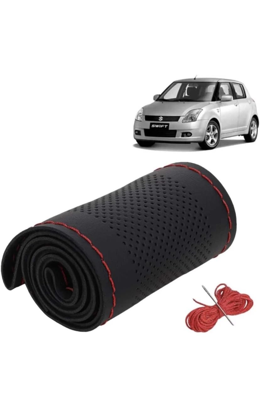Car Steering Wheel Cover - Microfiber Leather, Breathable, Anti Slip Steering Wheel Cover Compatible with Maruti Swift