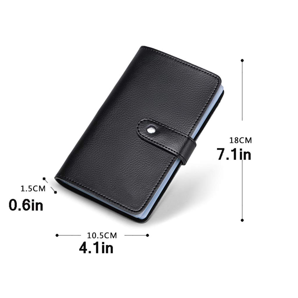 TOMYEUS Etui na wizytówki Przenośny uchwyt na wizytówki, skórzane etui na wizytówki, etui na wizytówki portfel etui na dowód osobisty na kartę kredytową dla mężczyzn i kobiet etui na wizytówki (kolor: czerwony)