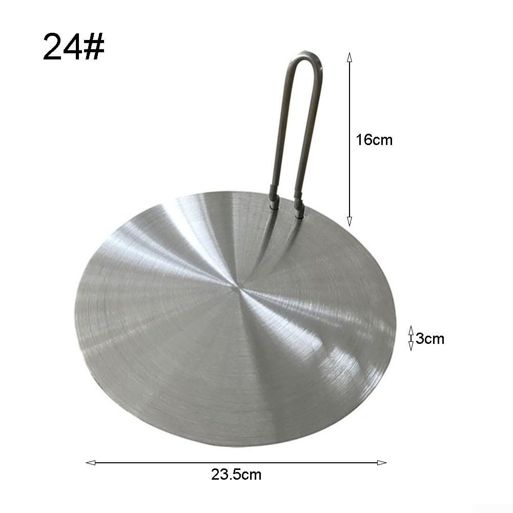 Piastra per diffusore di calore Piastra a induzione in acciaio inox Adattatore per diffusore a induzione elettrica Piastra convertitore a induzione (E)