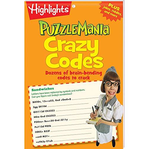 Highlights Puzzlemania Puzzle Pad 4-Book Set for Kids - Brain Teasers, Word Searches, Picture Puzzles & Crazy Codes - Thumbnail 4