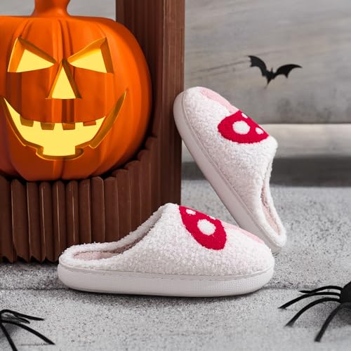 Image of Halloween Christmas Slippers Holiday Slipper House Shoes Home Slipper for Women Fuzzy Outdoor Indoor Bedroom Slippers