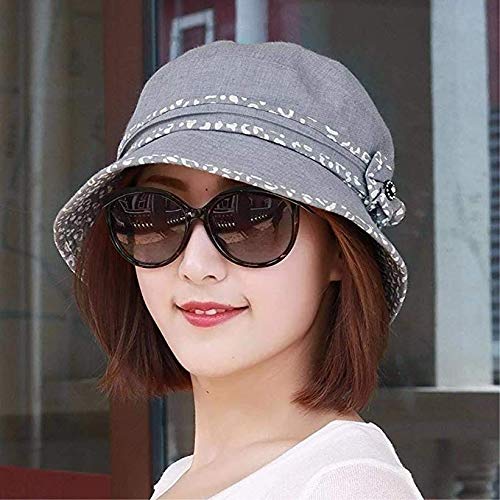 Chapeau visière chapeau de soleil voyage coton mince noir