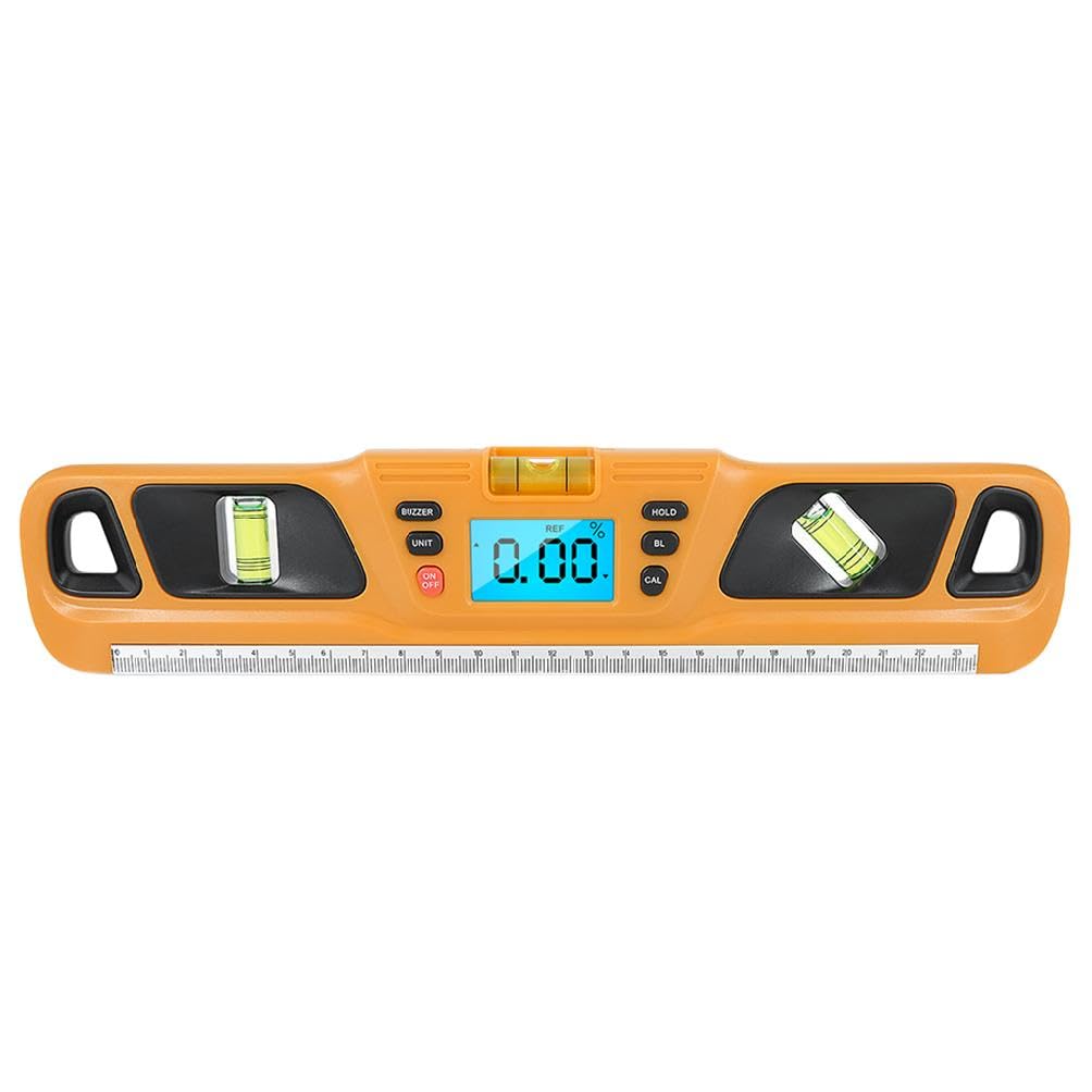 Magnetic Level Shockproof Tor-pedo Level Box Spi-rit Level 180 90 45 Degree Bubble Level Shock Resistant Tor-pedo Level Digital Leveler Tool Digital Level Magnetic