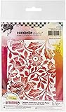Carabelle Studio Art Printing A6 Rubber Texture Plate-Flowers & Leaves