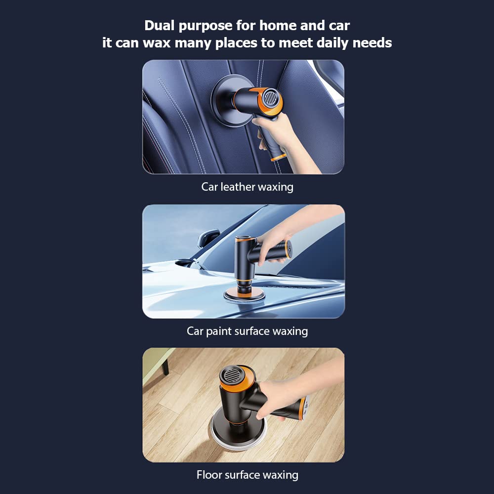 Autopoetsmachine Draagbare draadloze polijstmachine Mini-polijstgereedschap Autopolijstmachine Waxer Autoreiniging Polijsten Waxen Krasreparatietools Efficiënte Professionele