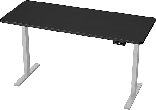 Vista 79 de VIVO DESK-KIT-1W6G - Escritorio eléctrico de pie de 60 x 24 pulgadas, ajuste de altura de memoria, serie 1B, parte superior de nogal oscuro de una