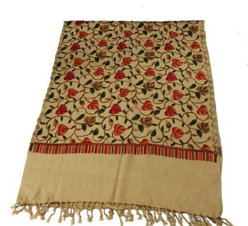 Kashmir Embroidered, Poly Acralic Wool 28"X80" Traditional Ari Embroidery Shawl/Stoles for Women,Ladies,Girls EXCLUSIVE COMBO-picture-24