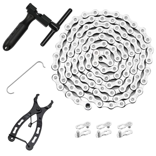 12 Speed Bike Chain Kit, Chain Breaker Bike Link Plier 3 Pairs Buckle