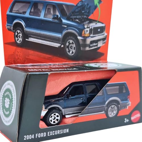 Hot Wheels Match Box Ford Excursion Azul 2004 miniatura 2