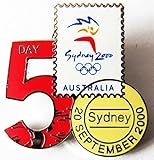 Pin 28 x 26 mm Sydney - Olympische Spiele 2000 - 5 Day - 20. September 2000 - Pin 28 x 26 mm