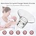 Flange Insert 10PCS 13/15/17/19/21mm for Momcozy S9/S9pro/S10/S12/S12pro/Medela/Tsrete/Spectra/Bellababy etc 24mm Wearable Breast Pump, Reduce 24mm Tunnel Down to Other Correct Size