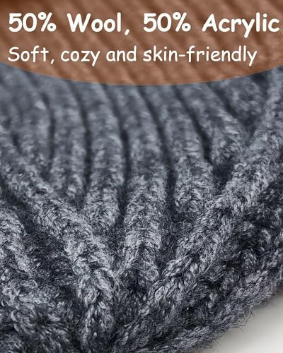 Baby Beanie Toddler Winter Hat Boys Girls Infant Beanies, Wool Warm Kids Children Newborn Knit Cuffed Cap2