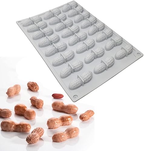 Miniatura 17 de mostsom Moldes de Silicona para Chocolate Almendras 8 Cavidades Molde de Caramelo de Chocolate Fondant para Panadero DIY Molde de Jabón (Almendras