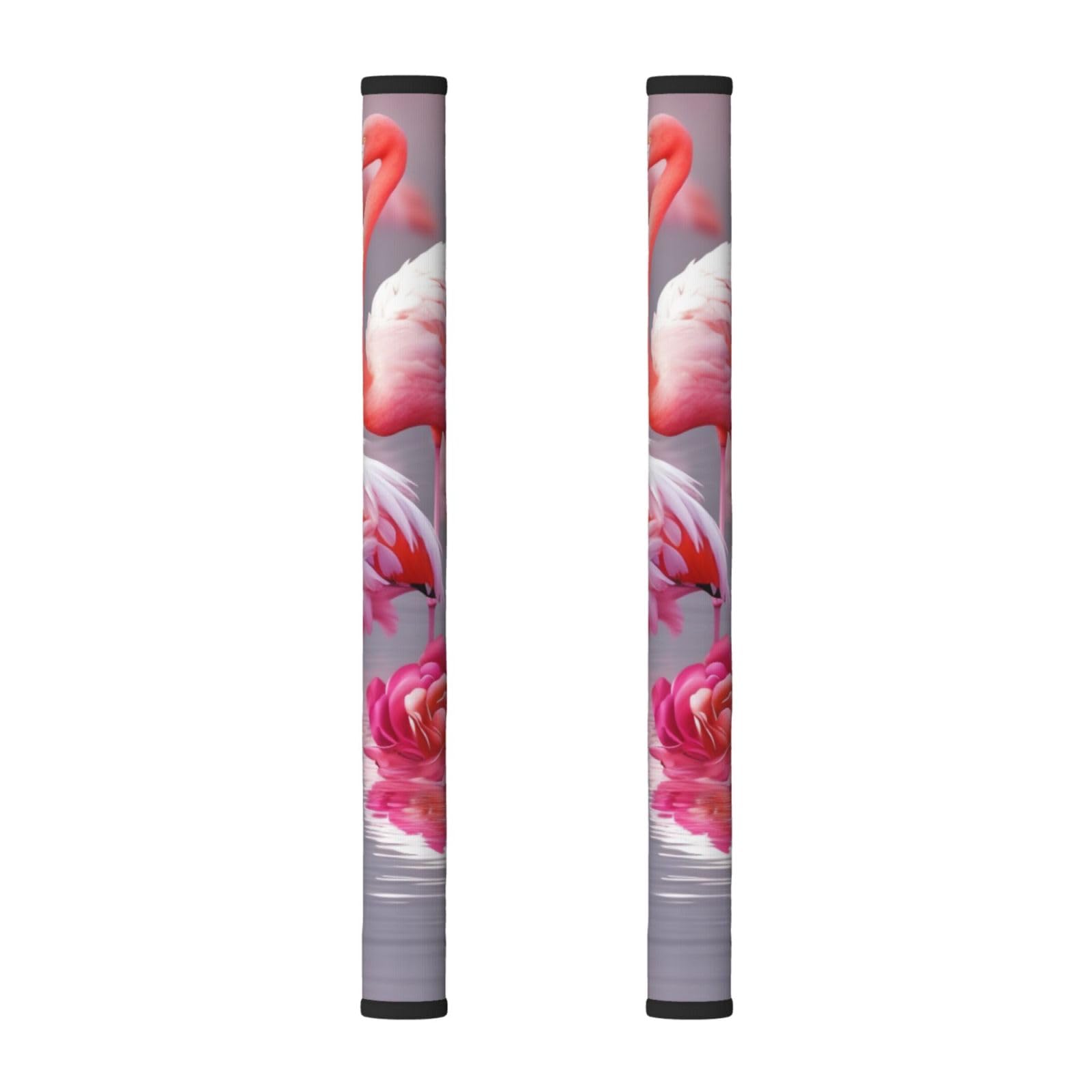 VGFJHNDF Refrigerator Door Handle Covers 2-Pack, Pink Flamingos Printed Protect and Decorate for Fridge Ovens Dishwashers