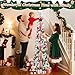 REZUCREY 6Ft Prelit Pop Up Christmas Tree with Lights, Collapsible Artificial Christmas Tree Decorations, Foldable Pre Decorated with Ribbon, Bows, Balls, Indoor Outdoor Holiday Party Xmas Decorations