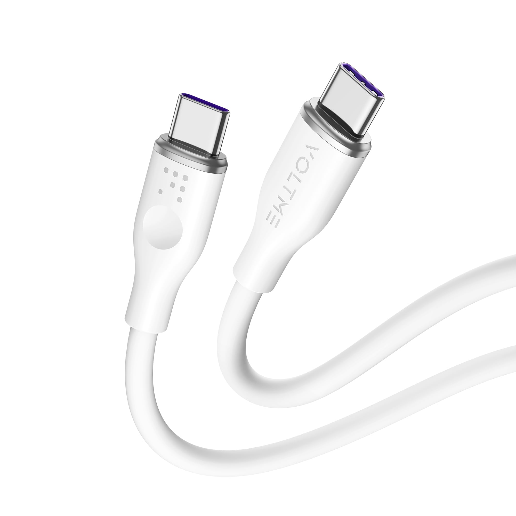 VOLTME Powerlink Moss 100W PD 5A USB C Cable【E-Marker Chip】High-Speed 480Mbps Data Transfer Cable for MacBook Pro/Air, iPad Pro/Air, Dell/HP/Lenovo, iPhone 16 Pro Max, Samsung Galaxy S24 Ultra, etc